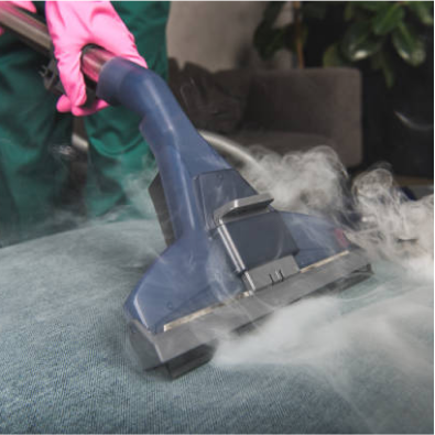Steam cleaning sofa